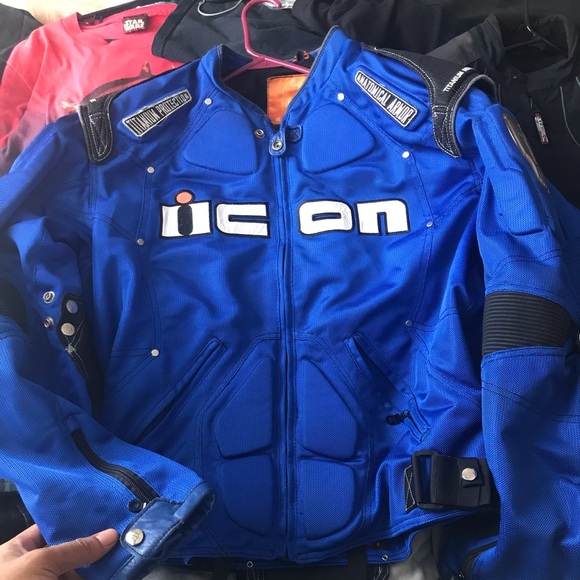 580x580 Icon Jackets Coats Blue Timax Motorcycle Jacket Poshmark