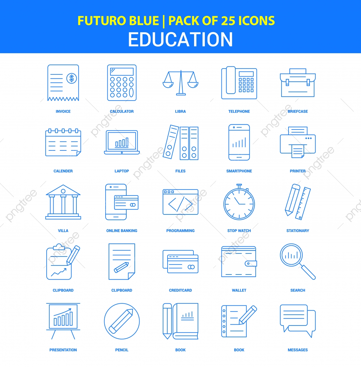 1200x1222 Education Icons Futuro Blue Icon Pack, Book, Briefcase