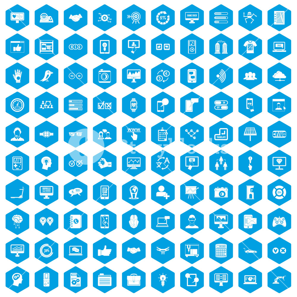 Blue Icon Set
