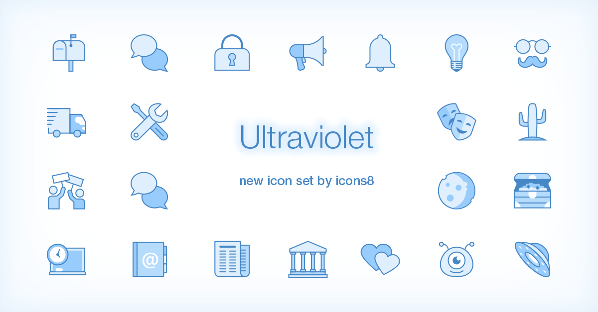 1200x627 Free Blue Ui Icons