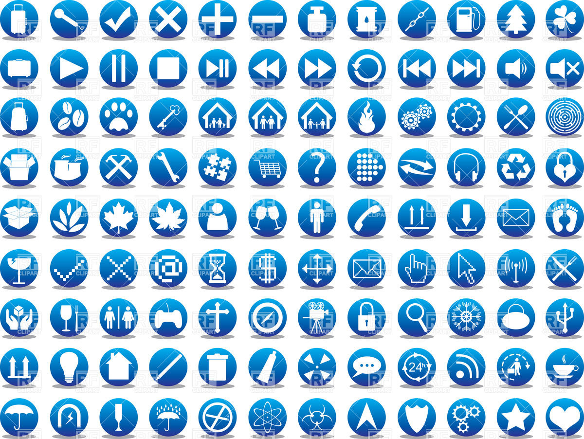 black and blue icons free download