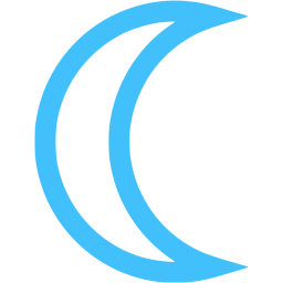 256x256 Caribbean Blue Moon Icon