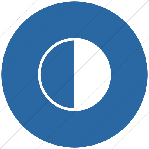 512x512 Iconsetc Flat Circle White On Blue Classica Last Quarter Moon Icon