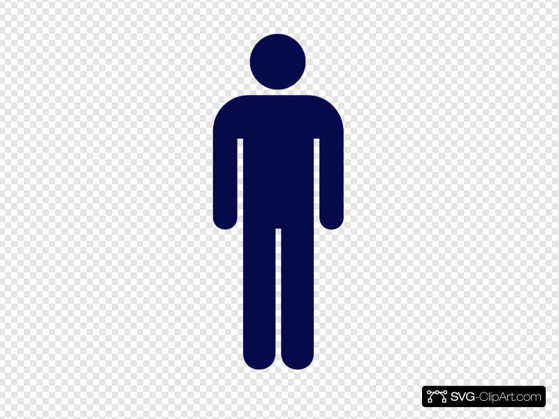 800x600 Blue Person Symbol Clip Art, Icon