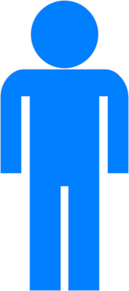 264x593 Icon Person Blue Symbol