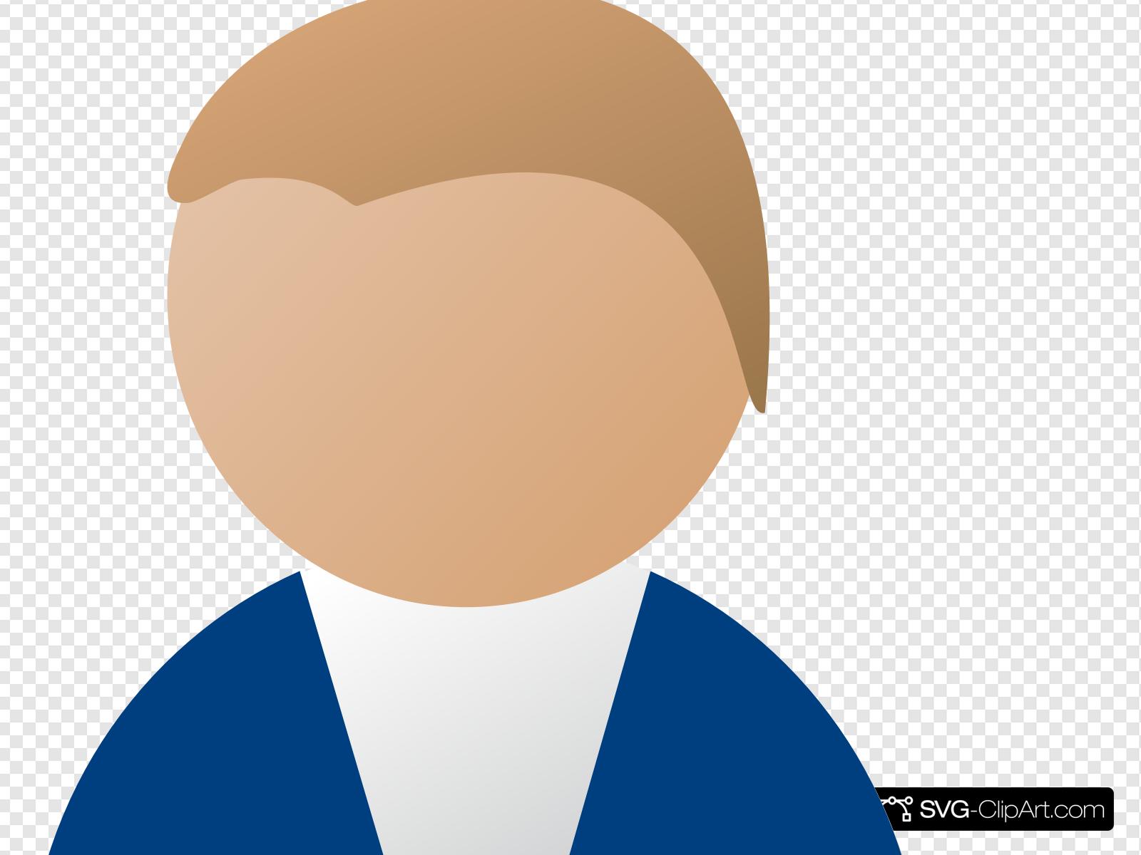 1600x1200 Person Icon Blue No Tie Clip Art, Icon