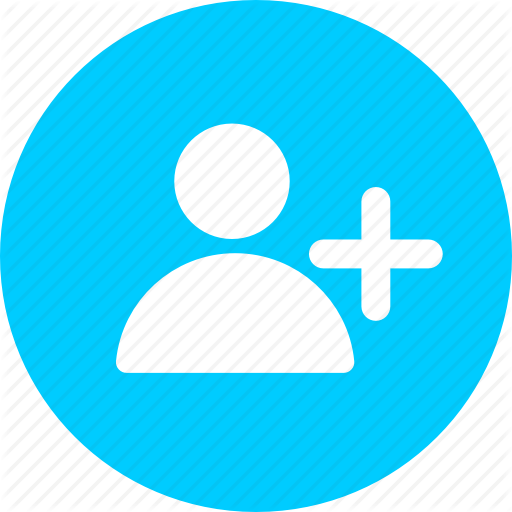 512x512 Add, Blue, Circle, Collaborator, Person, Profile, User Icon