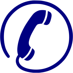 256x256 Navy Blue Phone Icon