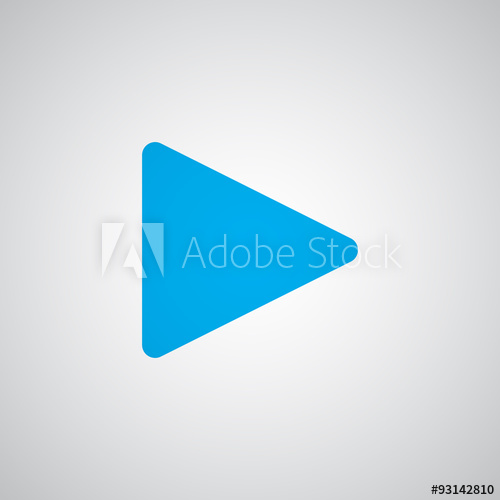 500x500 Flat Blue Play Icon