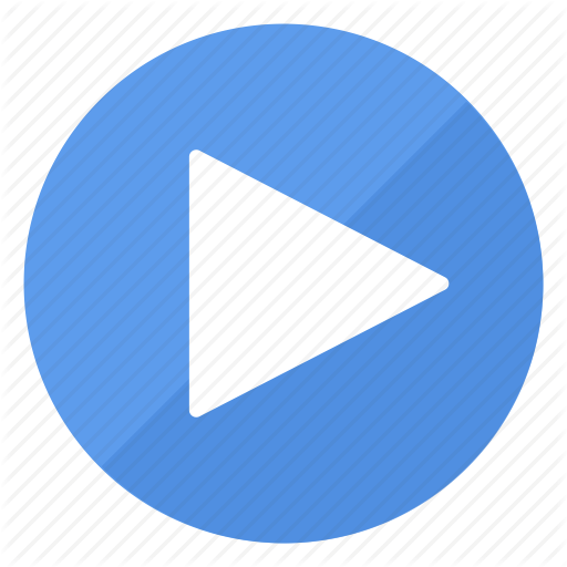 512x512 Blue, Btn, Play Icon