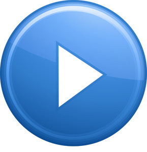289x300 Blue Play Button Royalty Free Stock Image