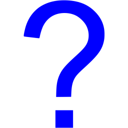 256x256 Blue Question Mark Icon
