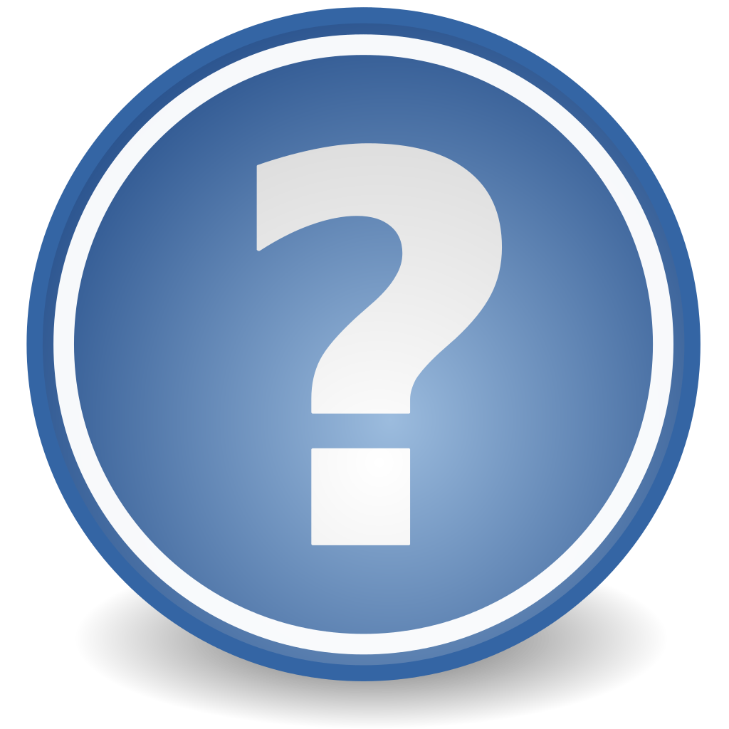 1024x1024 Blue Question Mark Icon