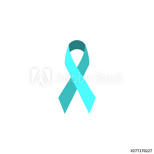 500x500 Blue Ribbon Icon World Prostate Cancer Day Symbol In November