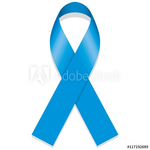 500x500 Icon Symbol Of Struggle And Awareness, Blue Ribbon Ideal