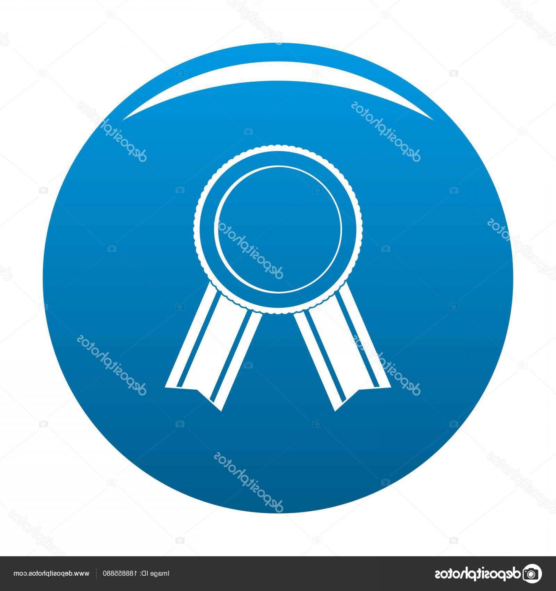 1920x2040 Stock Illustration Award Ribbon Icon Blue Vector Handandbeak