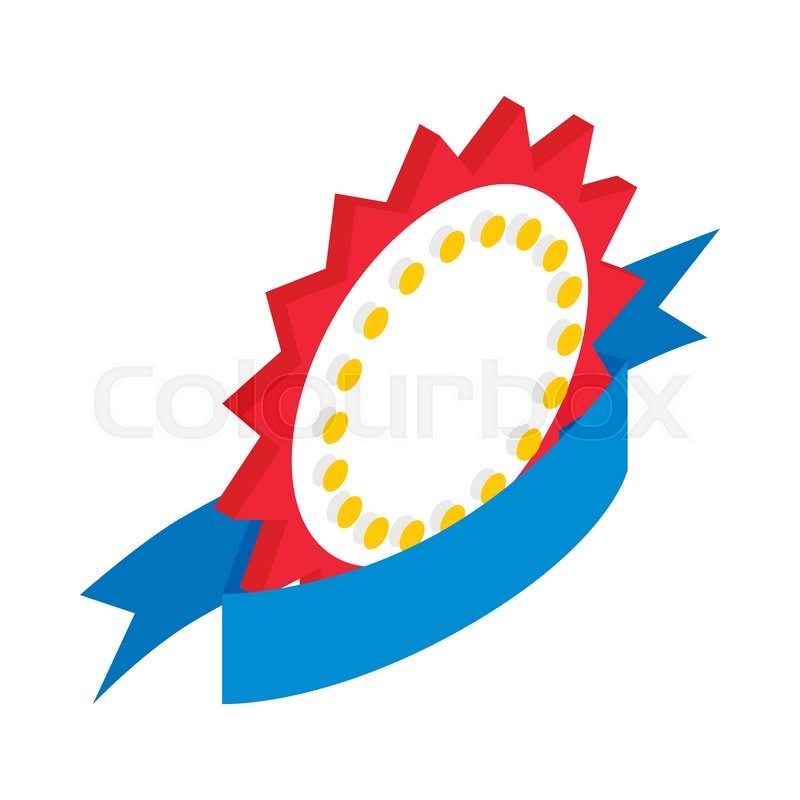 800x800 Award With Blue Ribbon Icon In Stock Vector Colourbox