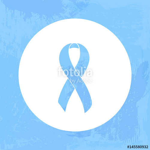 500x500 Awareness Ribbon Light Blue Ribbon Isolated Icon Watercolor