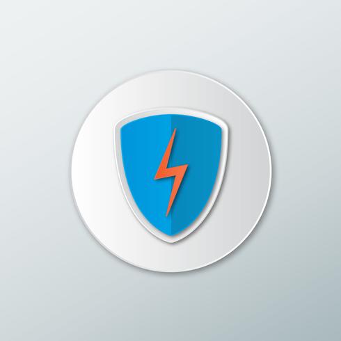490x490 Blue Shield Icon Vector