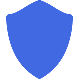 256x256 Royal Blue Shield Icon