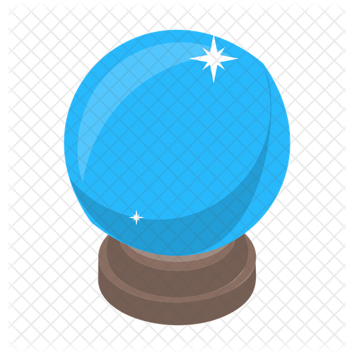 512x512 Crystal Ball Icon Of Isometric Style