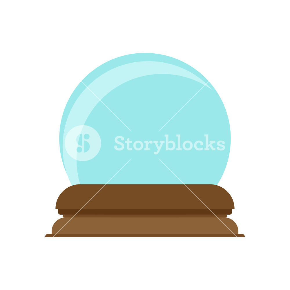 1000x1000 Crystal Ball Decoration Magic Glass Symbol Vector Icon Future