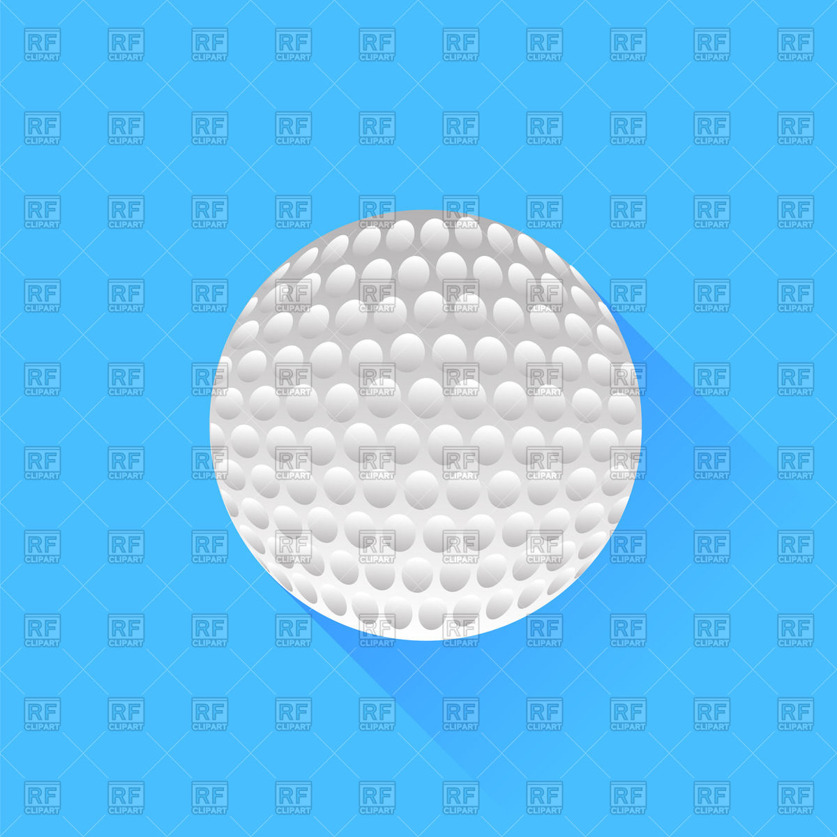 1200x1200 Golf Ball Flat Icon Vector Image Of Sport And Leisure