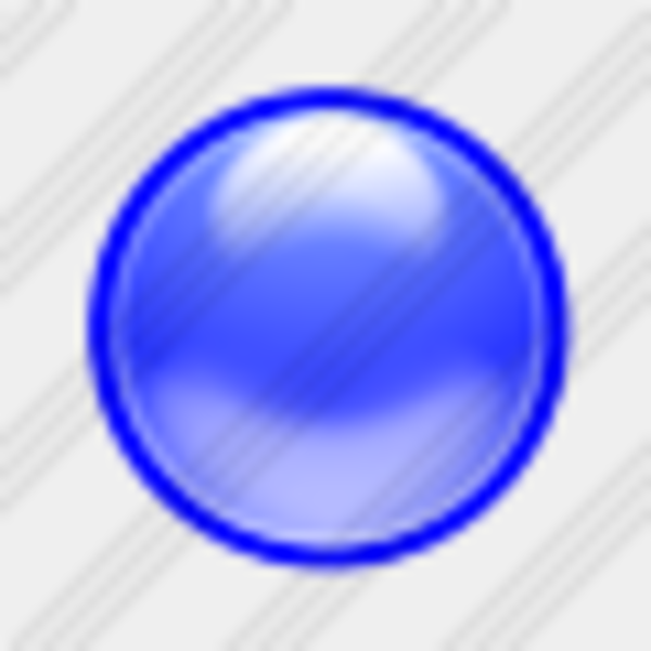 600x600 Icon Blue Ball Free Images