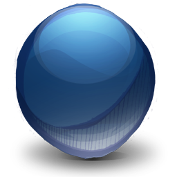 256x256 Mics Pointless Blue Sphere Icon Um Iconset Mattahan