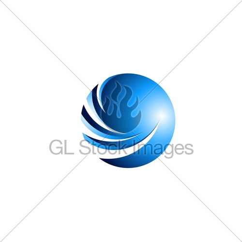 500x500 Sphere,circle,logo,global Blue Abstract Round Icon Symbol Gl
