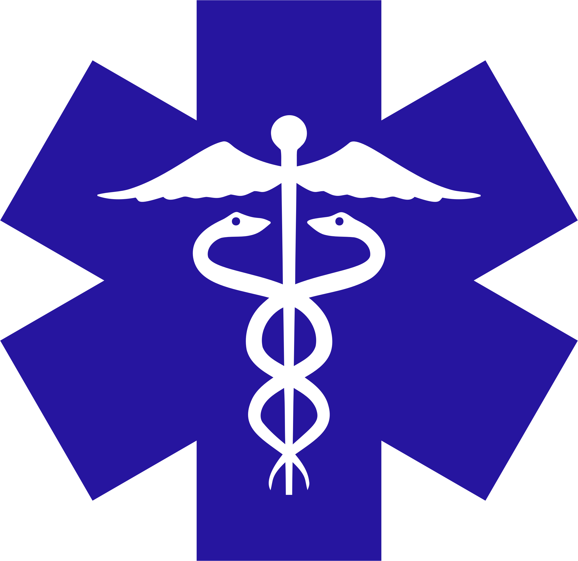 Caduceus On Blue Star Of Life Icons Png 2274x2206 Caduceus On Blue Star Of Life Icons Png