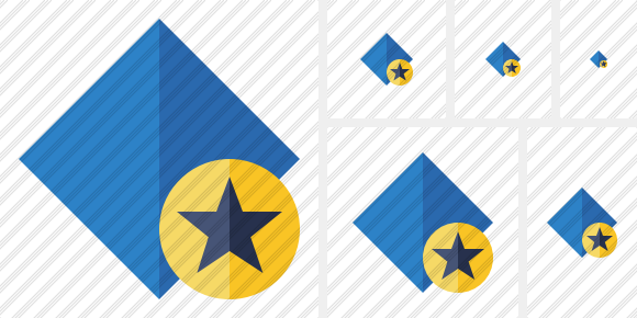 Rhombus Blue Star Icon Flat Artistic Professional Stock Icon 580x290 Rhombus Blue Star Icon Flat Artistic Professional Stock Icon