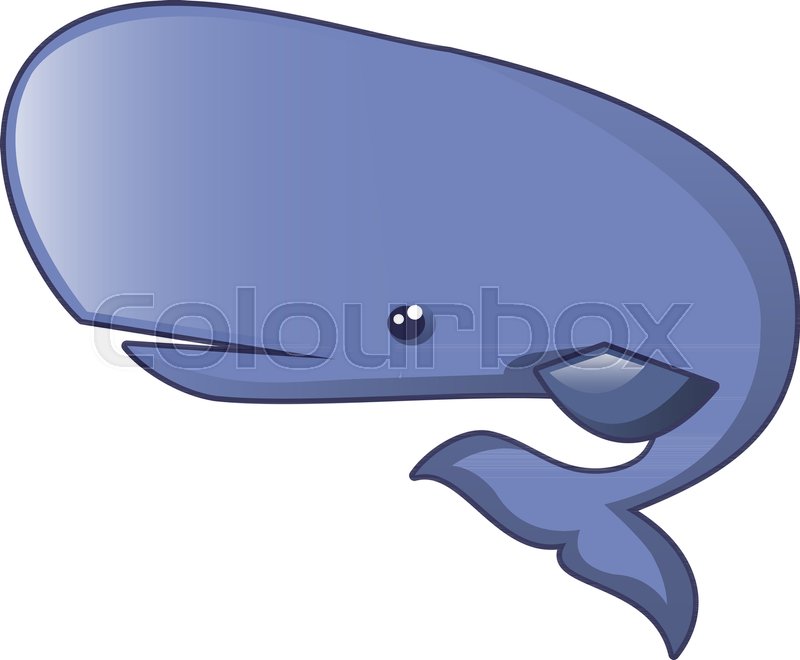 800x660 Big Blue Whale Icon Cartoon Of Big Stock Vector Colourbox