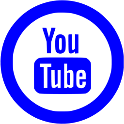 256x256 Blue Youtube Icon