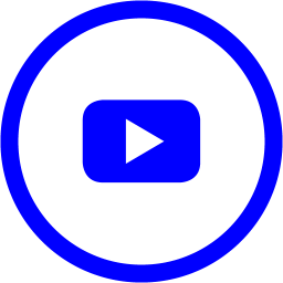 256x256 Free Blue Youtube Icon