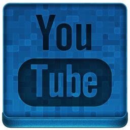 256x256 Blue Youtube Icon