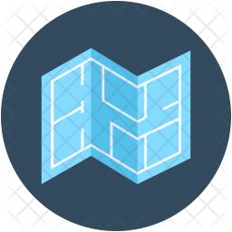 256x256 Blueprint Icon Of Flat Style