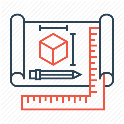 512x512 Blueprint, Cube, Design, Dimension, Plan, Project Icon