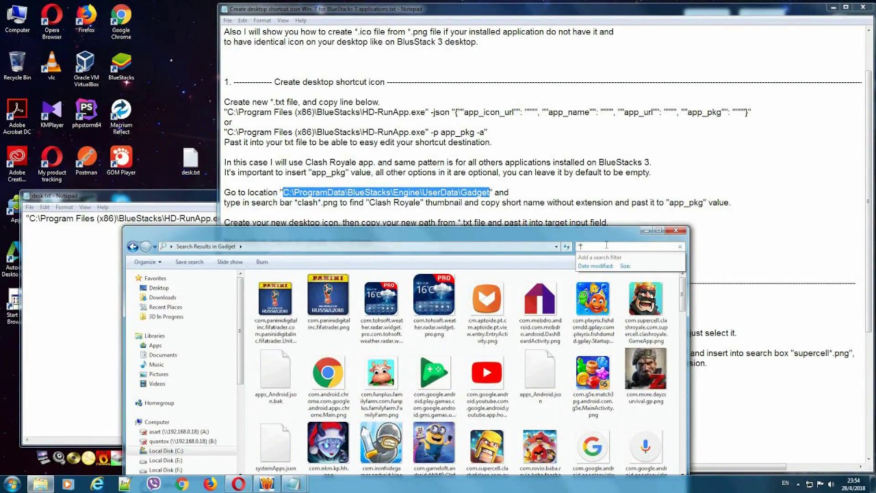 1280x720 Create Desktop Shortcut Icon Win For Bluestacks Applications