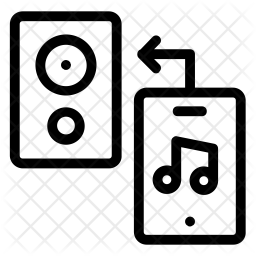 256x256 Bluetooth Speaker Icon Of Line Style