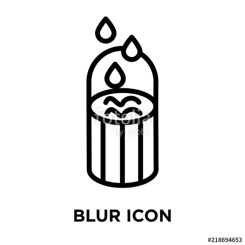 500x500 Blur Icons Isolated On White Background Modern And Editable Blur