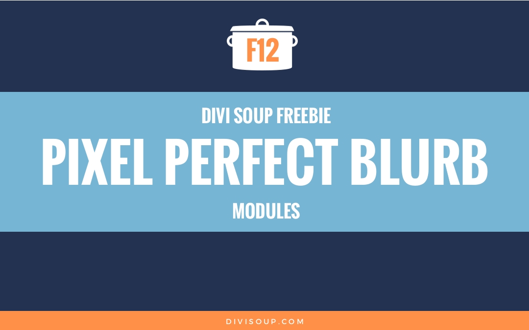 1080x675 Pixel Perfect Blurb Modules Free Divi Layout Divi Soup