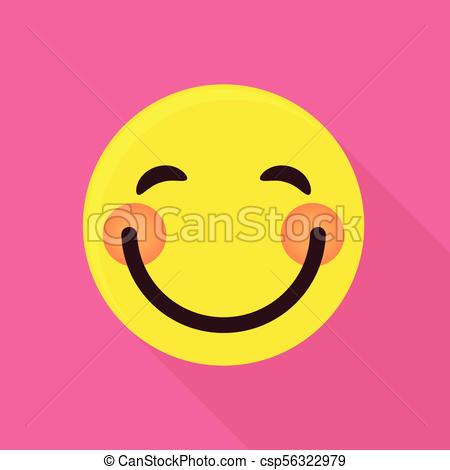 Blush Emoticon Icon, Flat Style Blush Emoticon Icon Flat 450x470 Blush Emoticon Icon, Flat Style Blush Emoticon Icon Flat