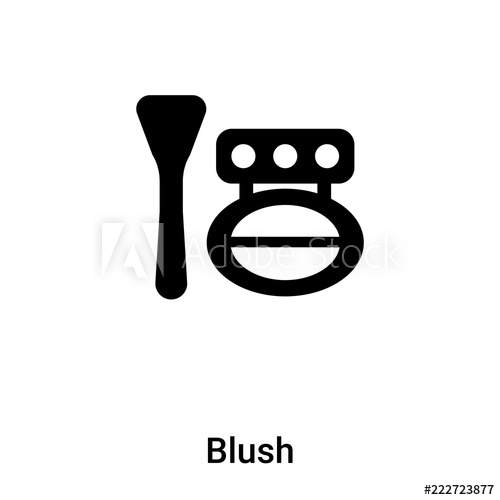 Blush Icon Vector Isolated On White Background, Logo Concept 500x500 Blush Icon Vector Isolated On White Background, Logo Concept