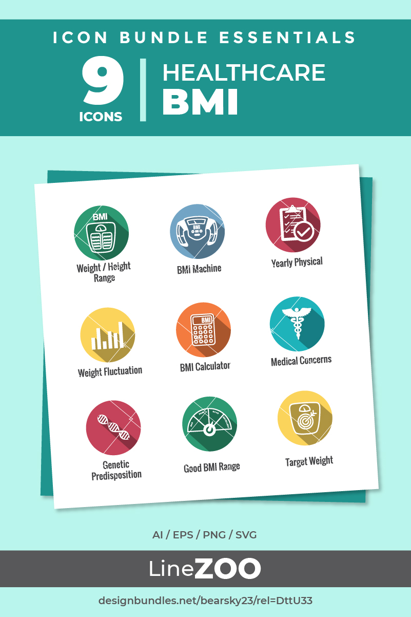 801x1201 Bmi Body Mass Index Icons With Scale And Calculator