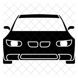 256x256 Car Icon Of Glyph Style
