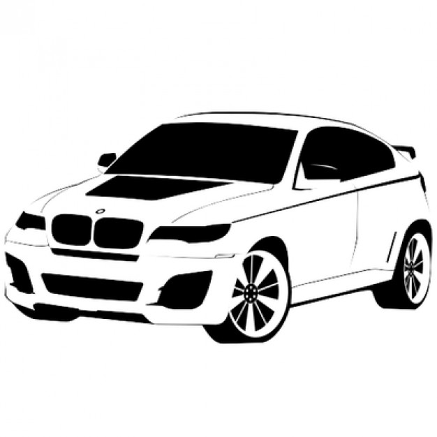 626x626 Luxury Car Bmw Illustration Vector Free Download