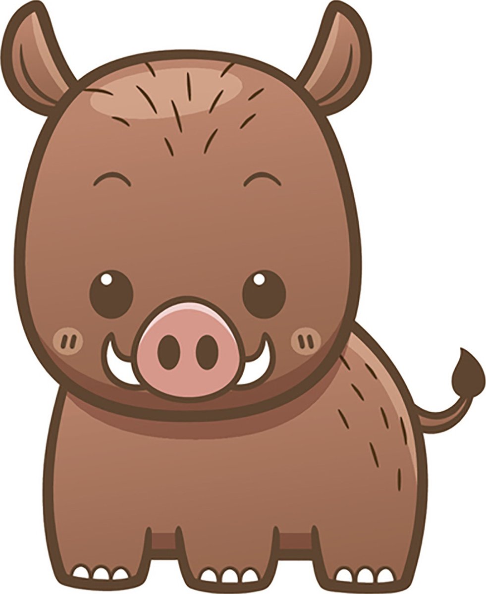 981x1199 Cute Simple Kawaii Wild Animal Cartoon Icon