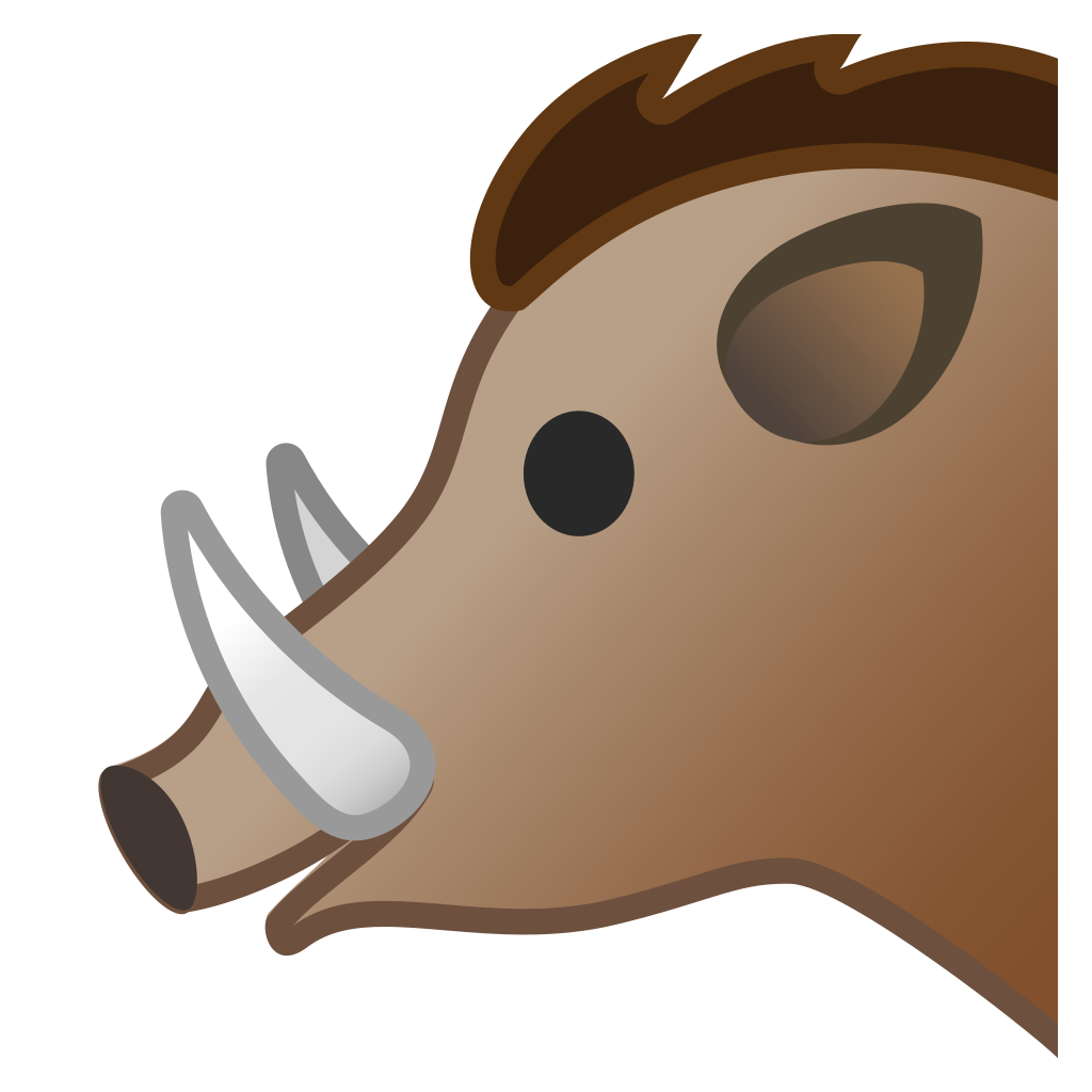 1024x1024 Boar Icon Noto Emoji Animals Nature Iconset Google
