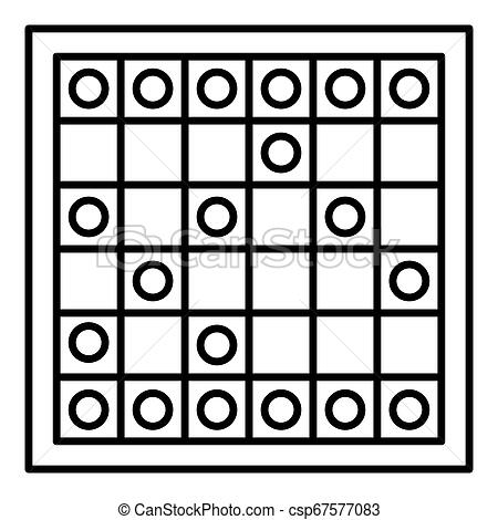 450x470 Wood Board Game Icon, Outline Style Wood Board Game Icon Outline